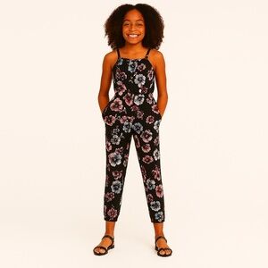 H&M Girls Black Floral Romper – India Made - Size 18